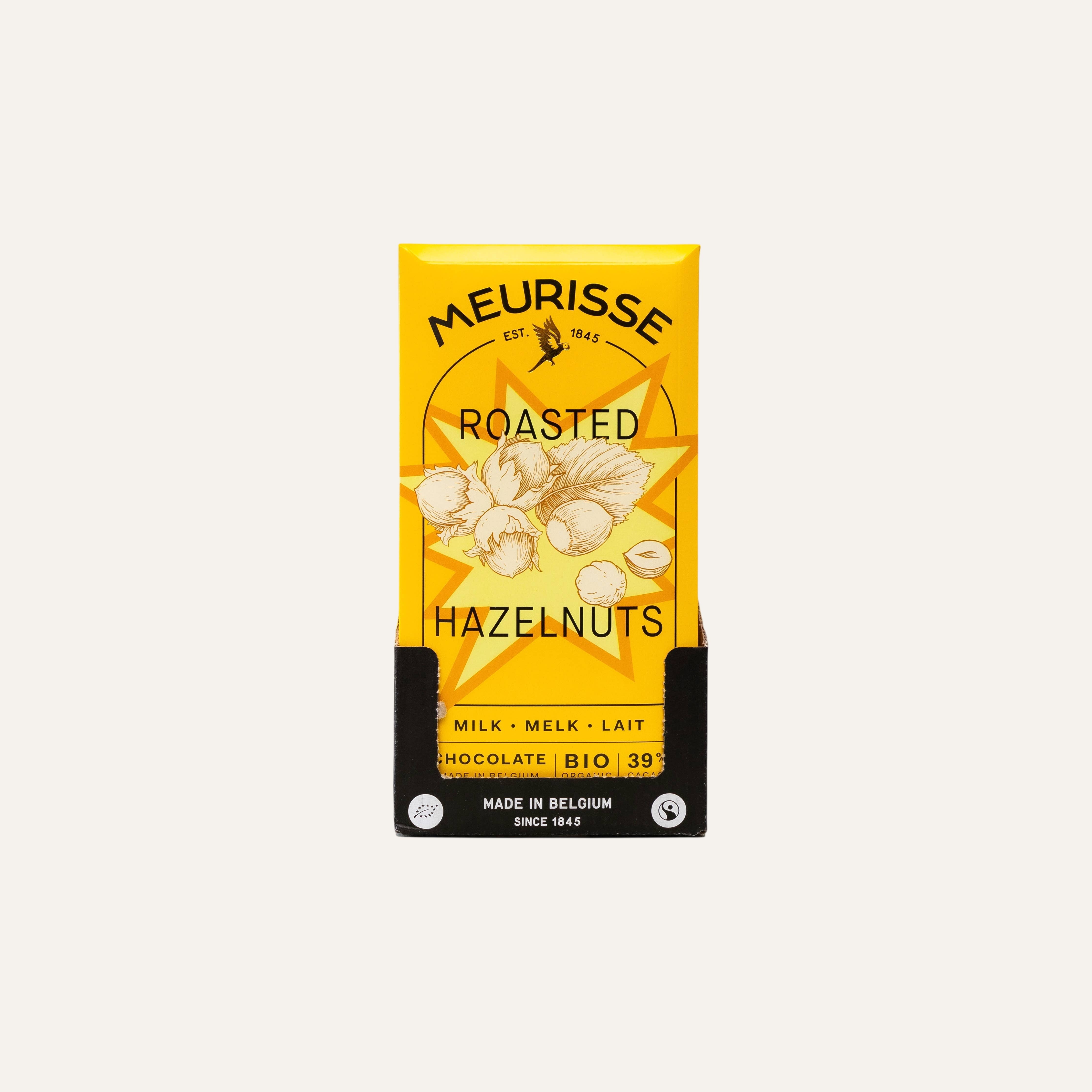 Organic Milk Chocolate with Roasted Hazelnuts (100g)