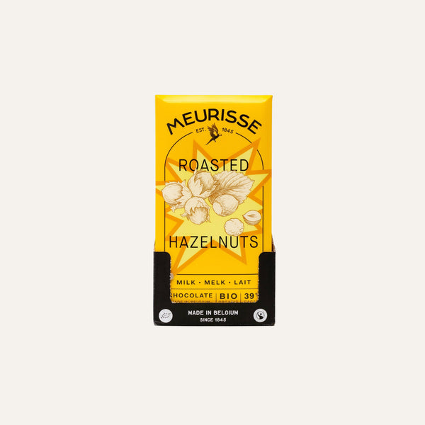 Organic Milk Chocolate with Roasted Hazelnuts (100g)
