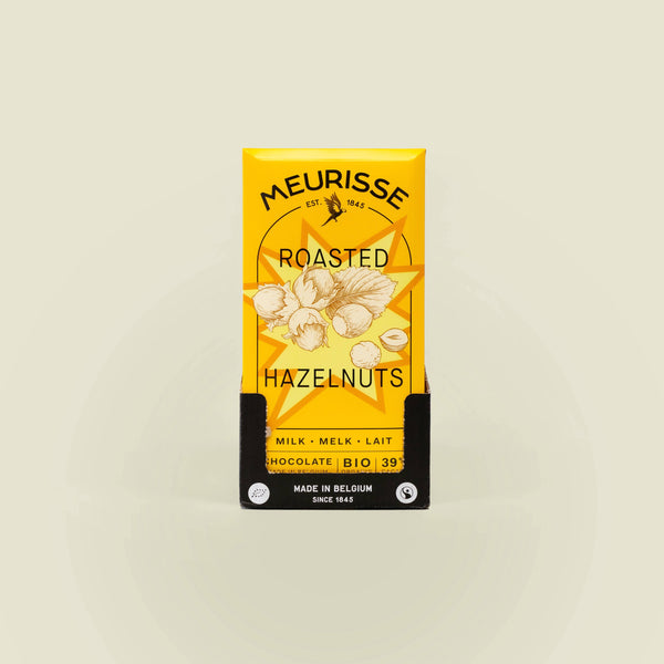 Organic Milk Chocolate with Roasted Hazelnuts (100g)