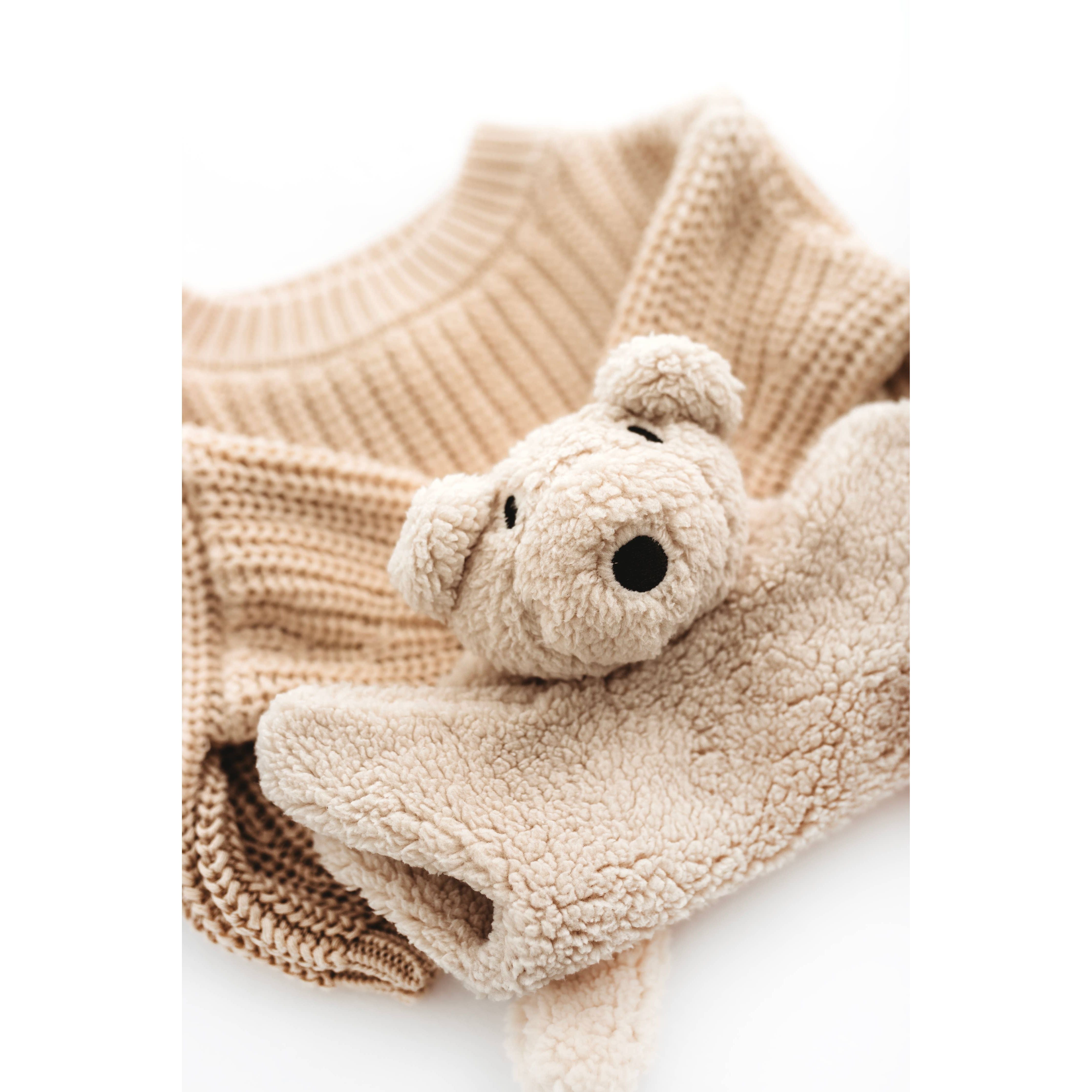 Cream snuggle bear