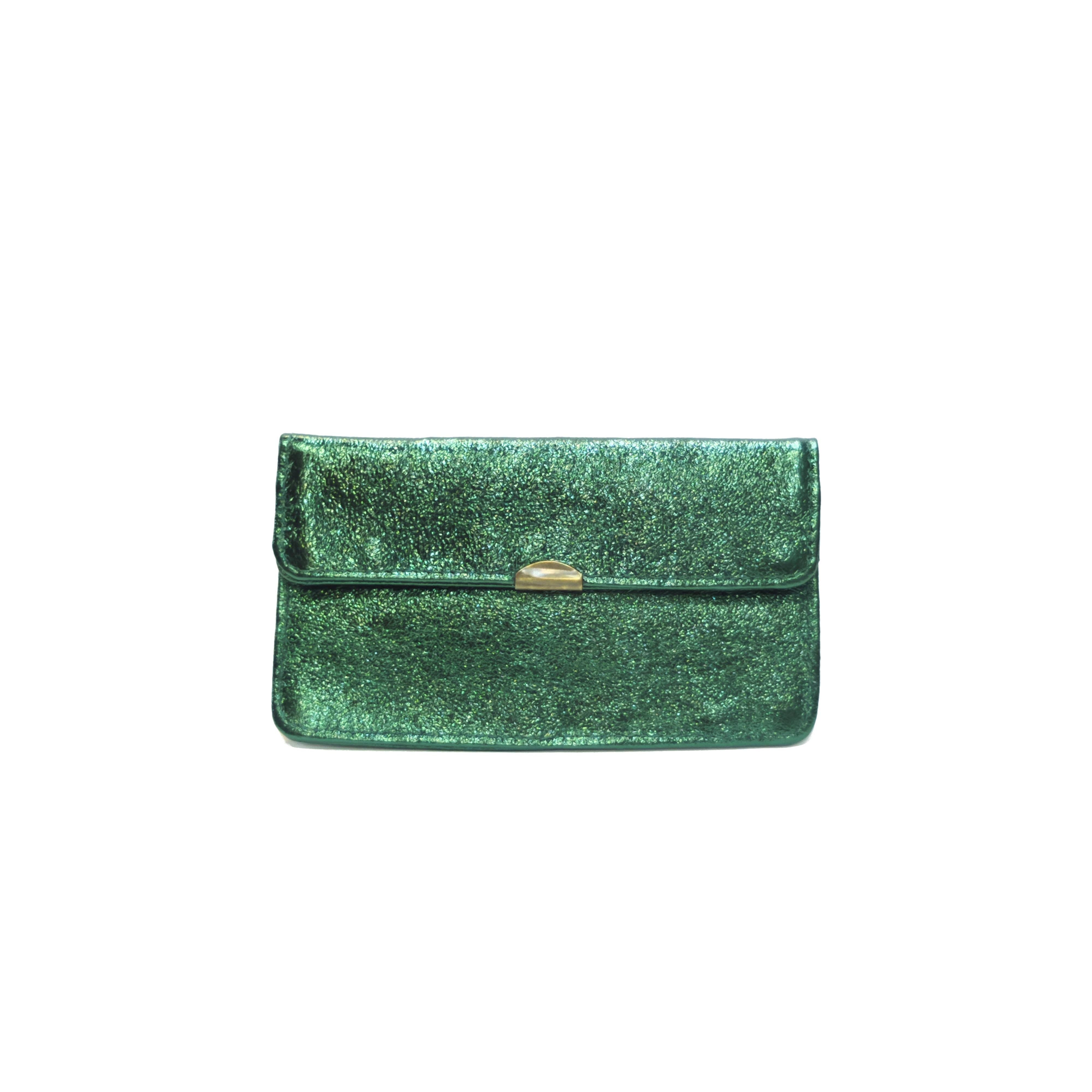 Compact all-in-one leather wallet: Steely