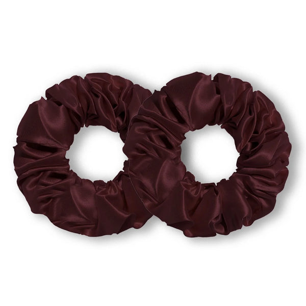Classic Silk Scrunchies Merlot